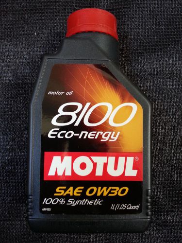 102793 motul 8100 1 liter 0w-30 eco-nergy engine oil 100% synthetic