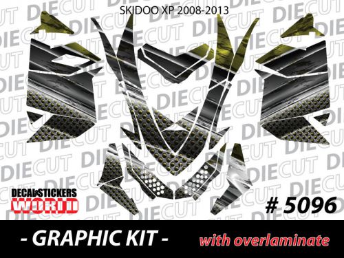 Ski-doo xp mxz snowmobile sled wrap graphics sticker decal kit 2008-2013 5096