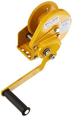 Oz lifting oz1000bw wire rope brake winch, 1000 lb capacity, carbon steel