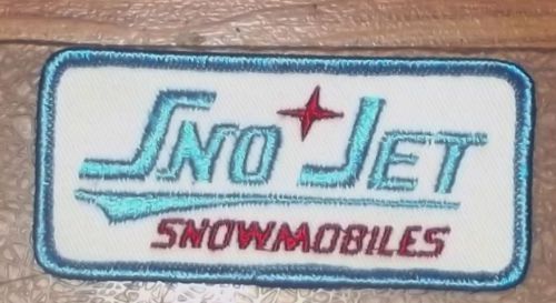 Vintage sno jet snowmobiles embroidered patch lot of 10
