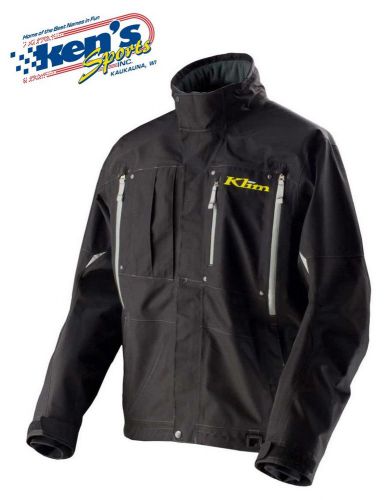 Klim men&#039;s gore-tex waterproof black tomahawk snowmobile parka jacket (small)