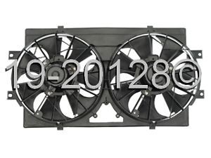 Brand new radiator or condenser cooling fan assembly fits chrysler