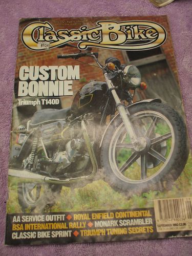 Classic bike bsa royal enfield triumph monark sprinting sept 1993 # 164