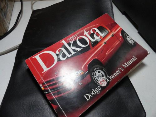 01 2001 dodge dakota 81-326-1034 vehicle owners manual book handbook mk3570