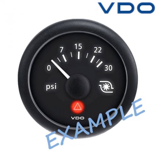 Vdo viewline turbo boost pressure gauge boat 52mm 2&#034; 2 bar black a2c60001023