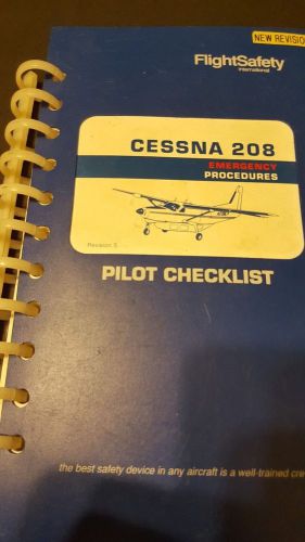 Cessna 208 emergency &amp; normal procedures pilot checklist revision 5 1999