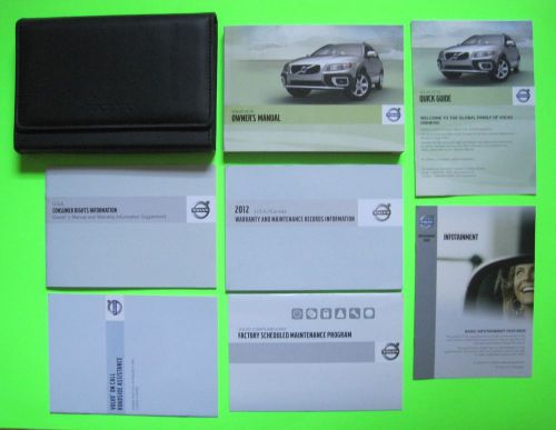 2012 volvo xc 70 factory owner&#039;s manual set w/ infotainment &amp; case *oem*