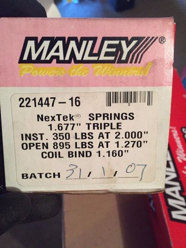 Manley nextek triple valve spring 1.677 in od 16 pc p/n 221447-16