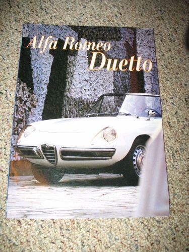 Alfa romeo duetto spider; the cars  that made history, by giancenzo madaro