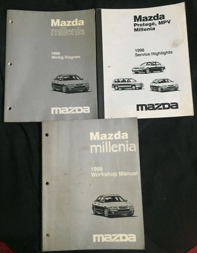 1998 mazda millenia factory oem service repair shop manual set