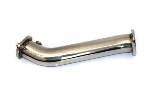 Agency power stainless steel 3&#034; downpipe mitsubishi evo x 08-12