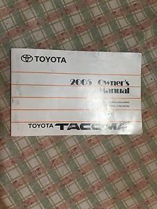 2005 toyota tacoma *owners manual*