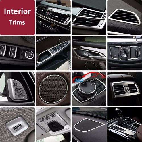 Interior console panel vent window lift speaker cover trim for bmw x5 f15 14 -16