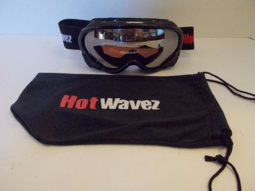 Hot wavez vented goggles with bag vscteh sg x .2 lens plastic folmetc one size
