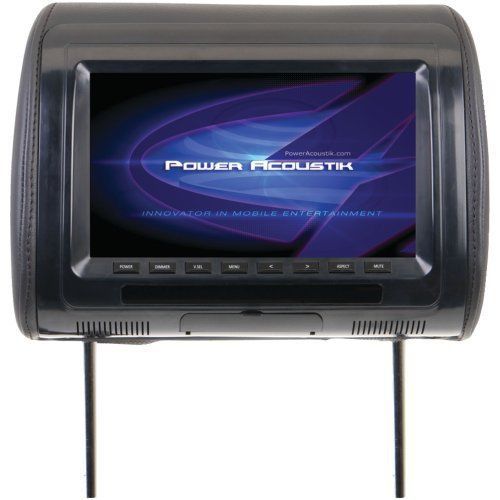 Power acoustic h-91cc new universal replacement headrest pre-loaded w/ 9&#034; lcd