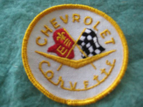 Vintage chevrolet corvette  patch 3&#034; x 3 &#034;
