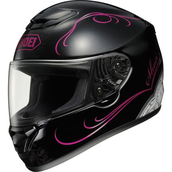 Black/pink s shoei qwest sonoma full face helmet