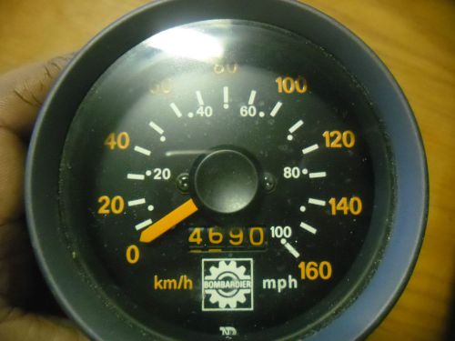 Original bombardier ski doo 1980 - 1989 speedometer 3&#034; safari citation formula