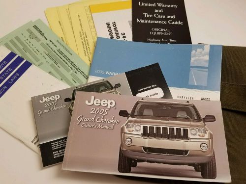 2005 jeep grand cherokee owners manual  oem laredo