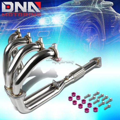 J2 for h23/bb2 stainless exhaust manifold 4-2-1 header+purple washer cup bolt