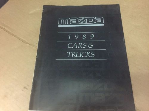 1989 mazda cars and trucks brochure