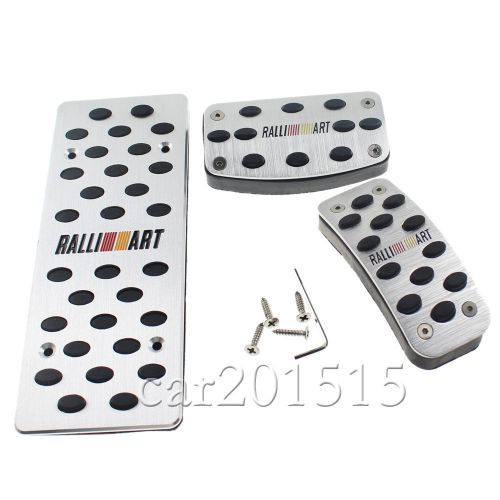 Mt aluminium foot rest ralliart pedals fit mitsubishi lancer evo evolution 08-13
