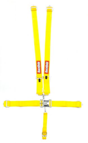 Racequip harness racing seat belts 5pt yellow bolt-in or wrap sfi 16.1 #711031