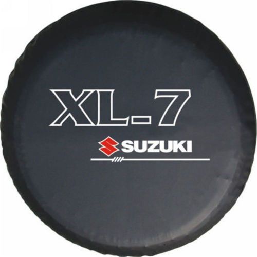 32&#034; 33&#034; spare wheel tire cover suzuki xl-7 black denim vinyl tire cover 17inch