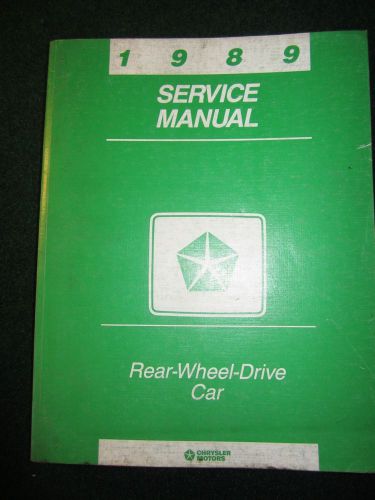 1989 fifth ave diplomat gran fury newport caravel salon service repair manual