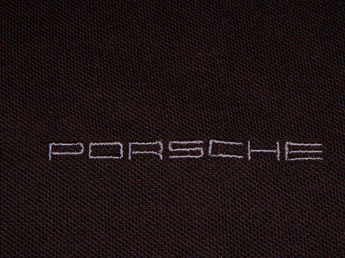 Porsche design selections new black polo shirt usa size l, euro size xl. nibwt