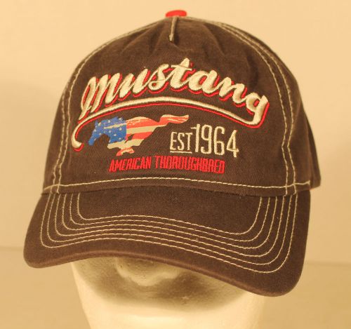 Ford mustang est 1964 american thoroughbred snapback baseball hat cap lid