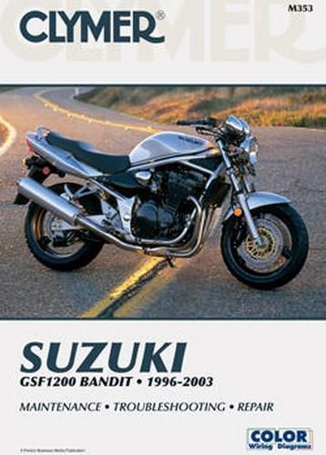 Clymer shop repair manual for suzuki gsf1200 1996-2003