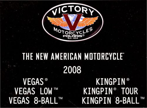2008 victory vegas &amp; kingpin motorcycle owners manual -vegas-kingpin 8 ball