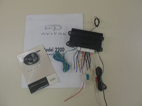 Avital model 2200 vehicle security alarm
