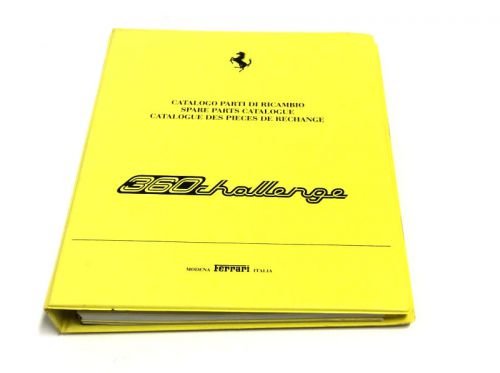 Ferrari 360 challenge factory original parts catalog manual 4 ring binder