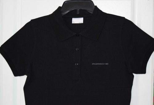 Womens porsche polo shirt size xs black porsche design drivers selection