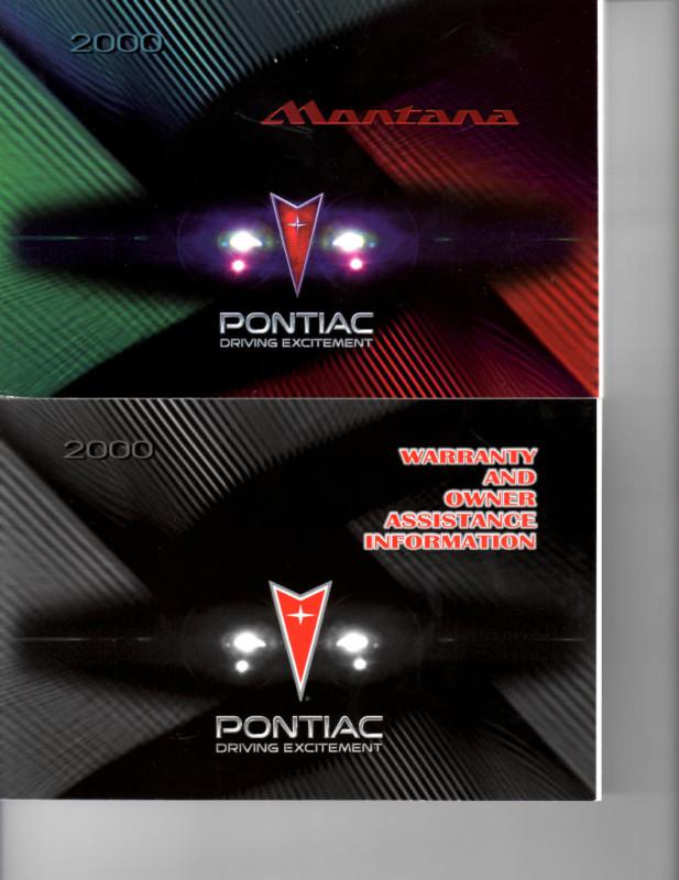 2000 pontiac montana owner warranty guide book folio manual nos free shipping