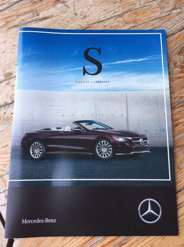 2017 mercedes-benz s-class s550 amg s65 cabriolet dealer sales brochure