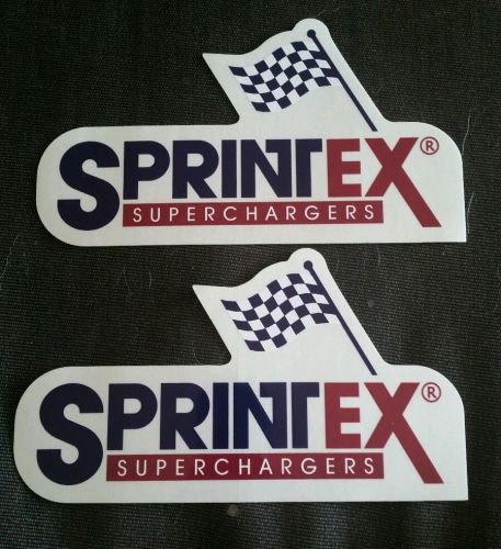 Sprintex superchargers racing decals stickers diesel hotrod nhra offroad drags