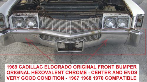 Cadillac eldorado bumper front - good condition 1967 1968 1969 1970