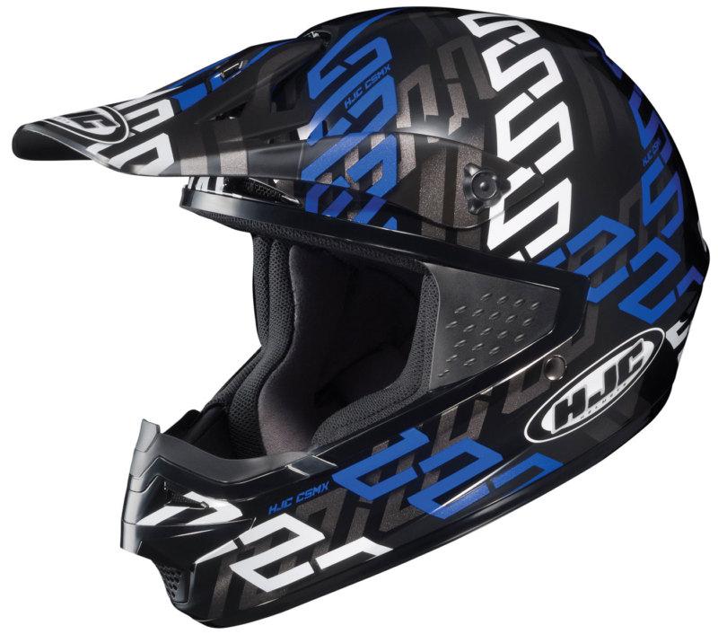 Hjc cs-mx link blue motorcycle helmet size large