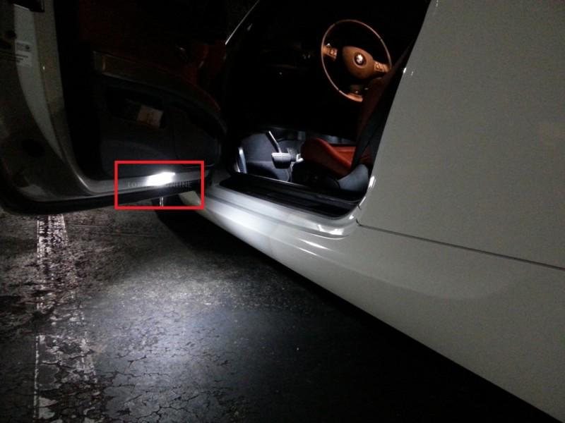 18led bmw courtesy lamp puddle side door foot fit bmw 335i, 335is 2007 2008 2013