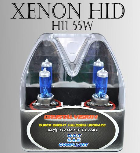 Jdm h11 m-box 55w x2 pcs 12v low/ fog xenon hid white direct replace bulbs qo4bb