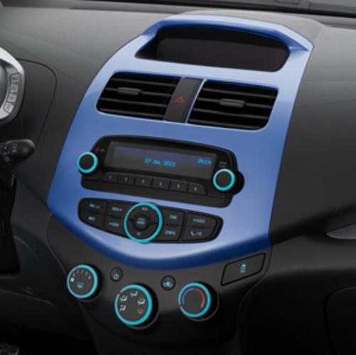 13-14 chevrolet spark interior trim kit w/ standard radio denim 95131555