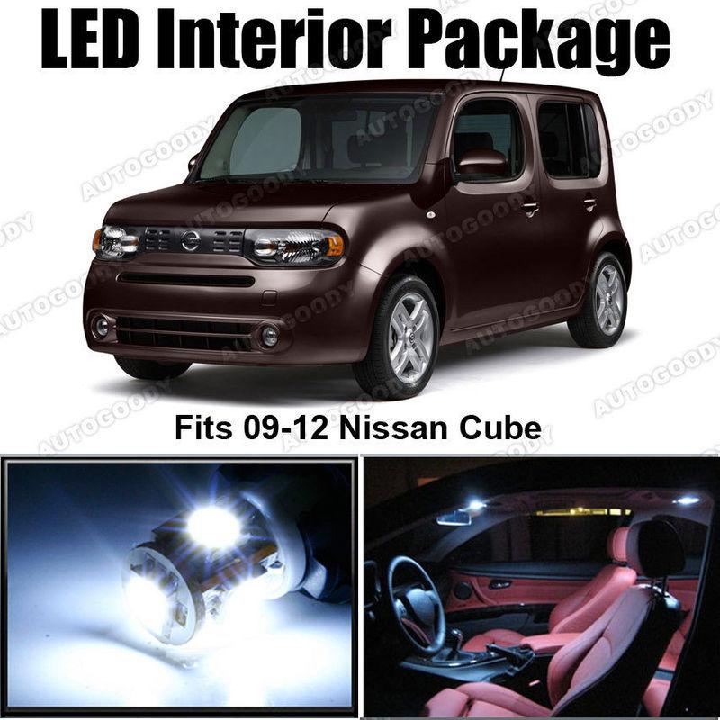 4 x white led lights interior package deal nissan cube