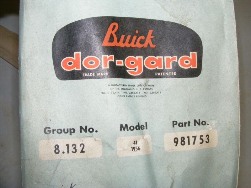1956 buick special 4dr sedan 41series door edge guard nos new 981753 accessory