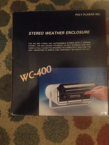 Polyplanar stereo weather enclosure - white wc-400