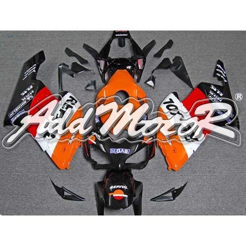 For fireblade cbr1000rr 04-05 injection molded fairing repsol orange red 1401a