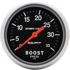 Autometer 2-5/8in. boost; 0-35 psi; mech