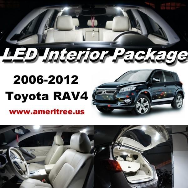 8 x xenon white led lights interior package kit for 2006 - 2012 toyota rav4